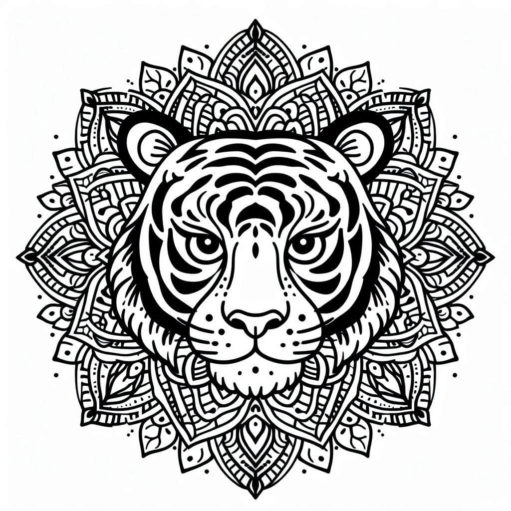 Mandalas Tigre 7
